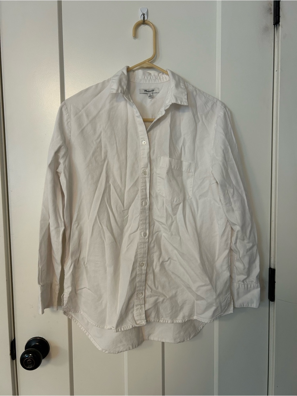 Madewell Classic White Button-Up Shirt